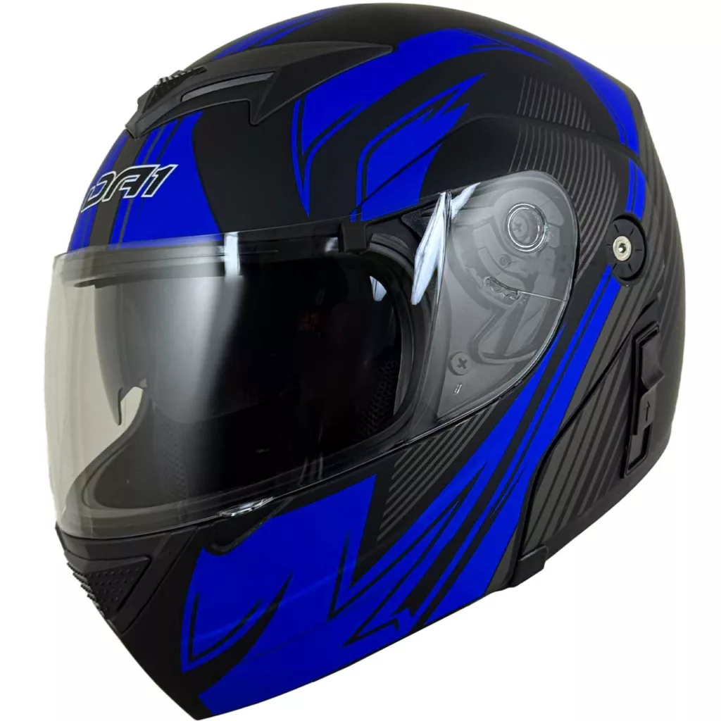 کلاه کاسکت دی ای وان مدل فک متحرک عینکدار کد DA_B_102