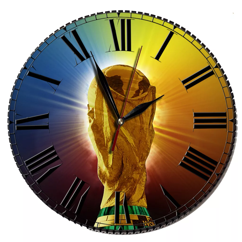 ساعت دیواری مدل جام طلا