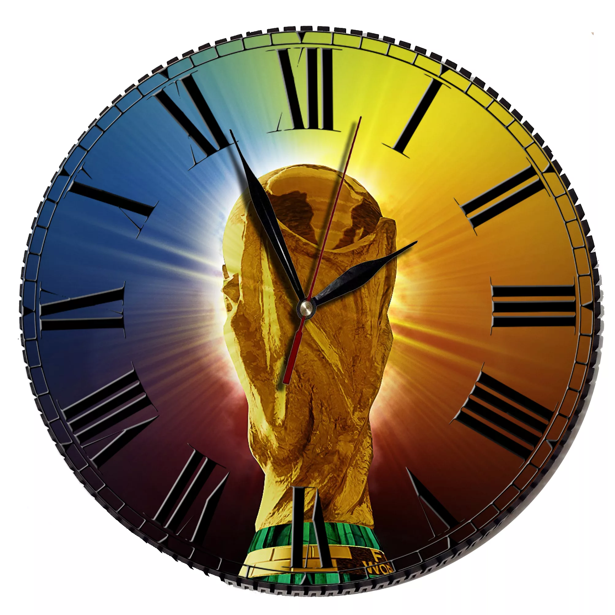 ساعت دیواری مدل جام طلا