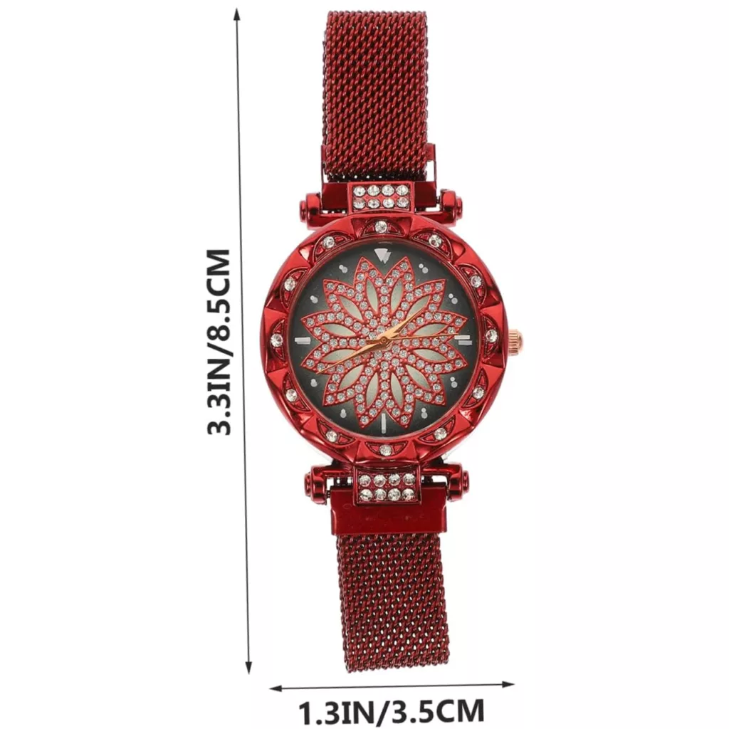 ساعت مچی عقربه ای زنانه مدل چرخشی کد gher1