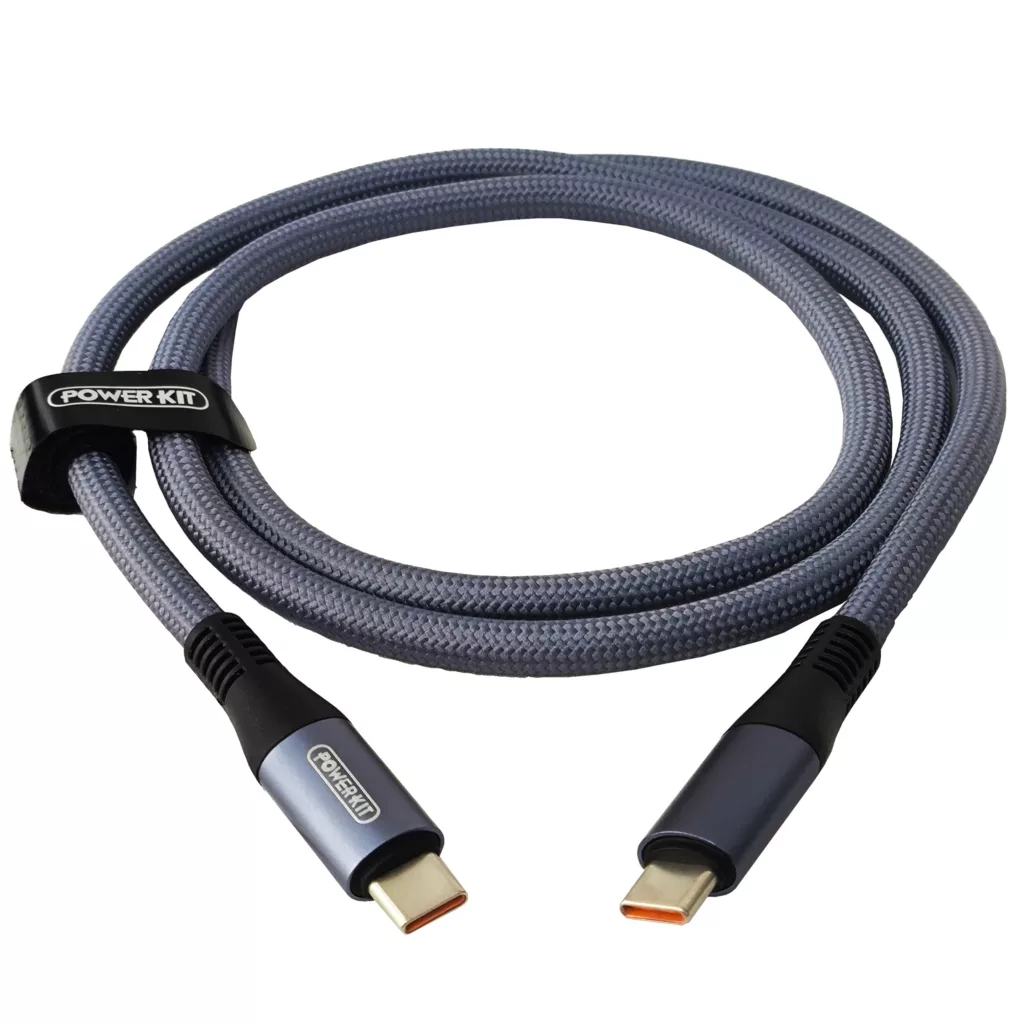 کابل تبدیل USB-C به USB-C پاور کیت مدل FAST CHARGE COTTON طول 1 متر