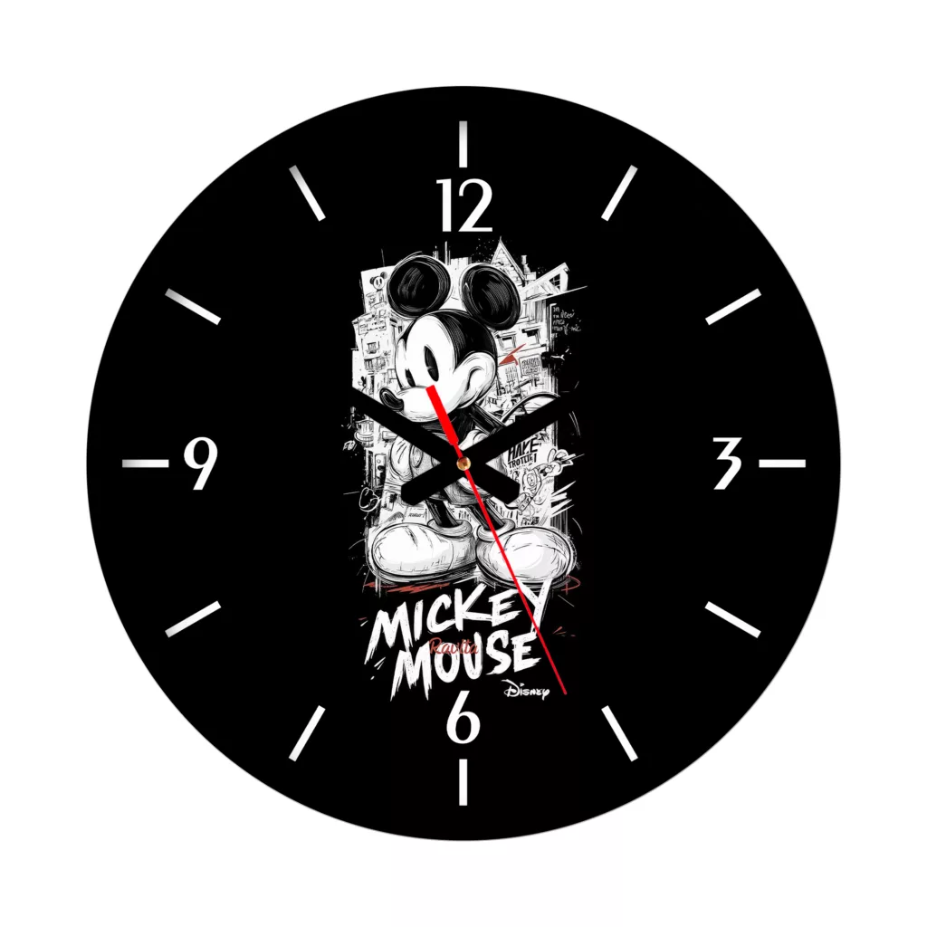 ساعت دیواری کوارتز راویتا مدل میکی ماوس کد 3705