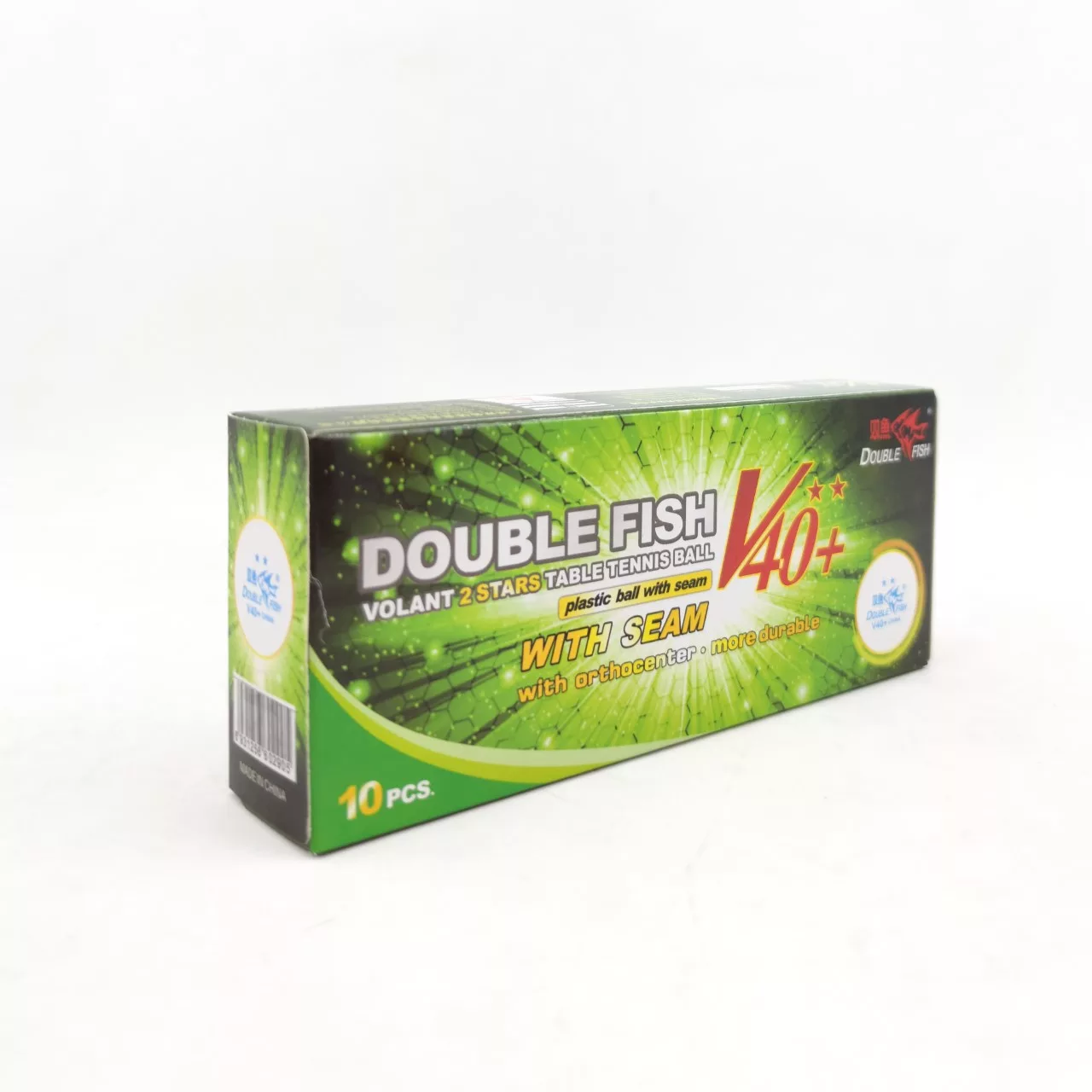 توپ پینگ پنگ دابل فیش مدل V40-2Stars بسته 10 عددی