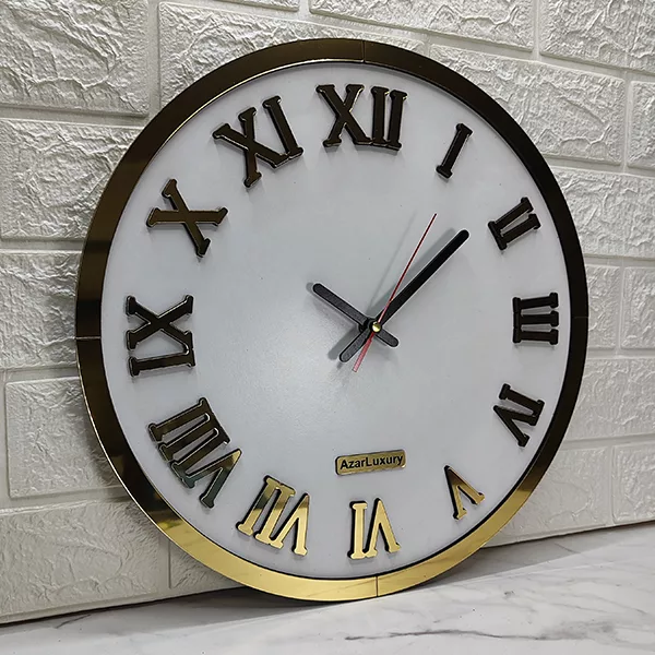 ساعت دیواری آذرلاکچری طرح کلاسیک کد Clas02