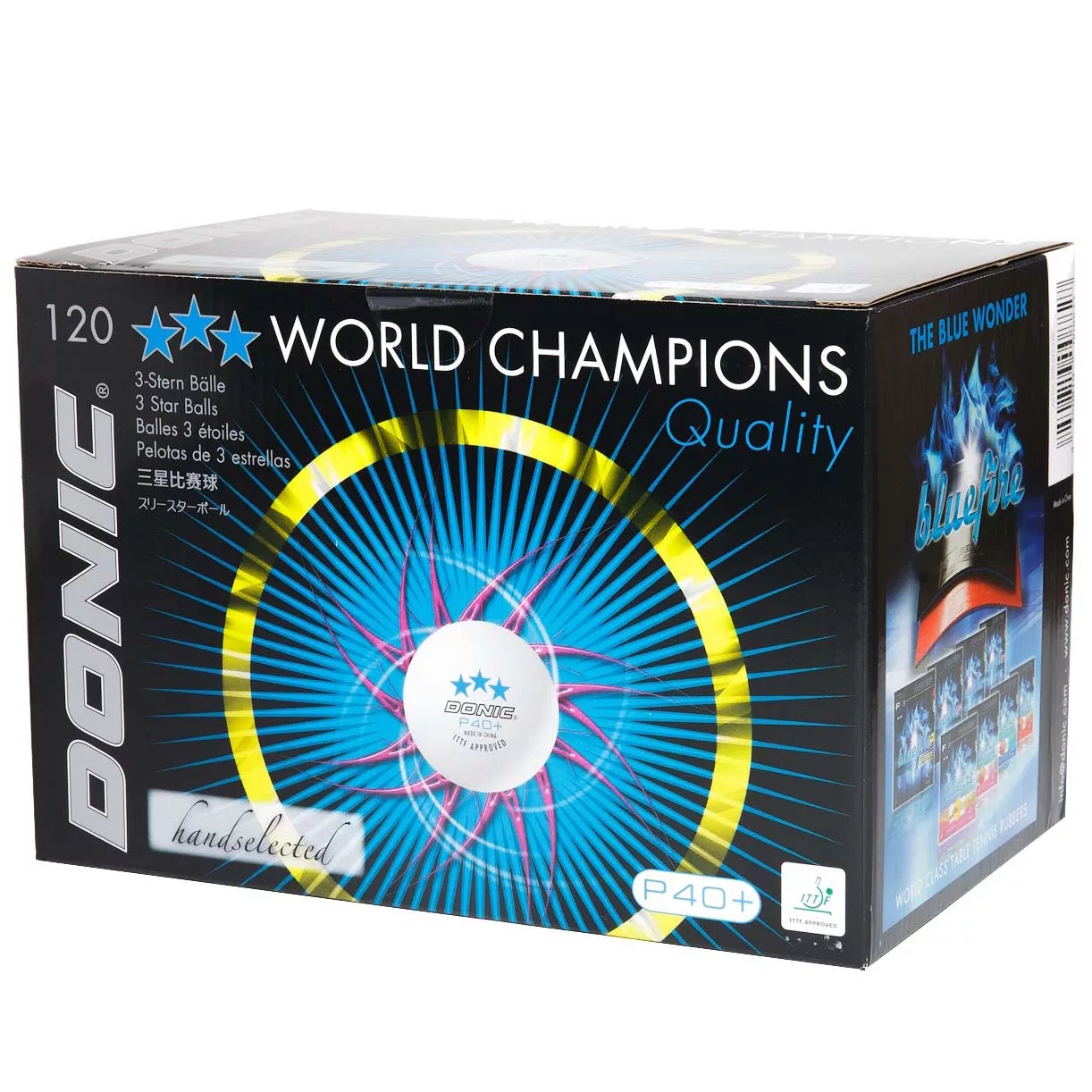 توپ پینگ پنگ دونیک مدل p40+ 3star بسته 120 عددی