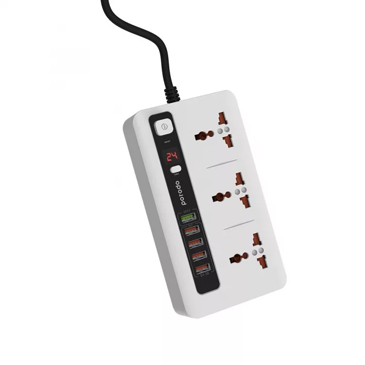 محافظ ولتاژ پورودو مدل power socket and usb hub