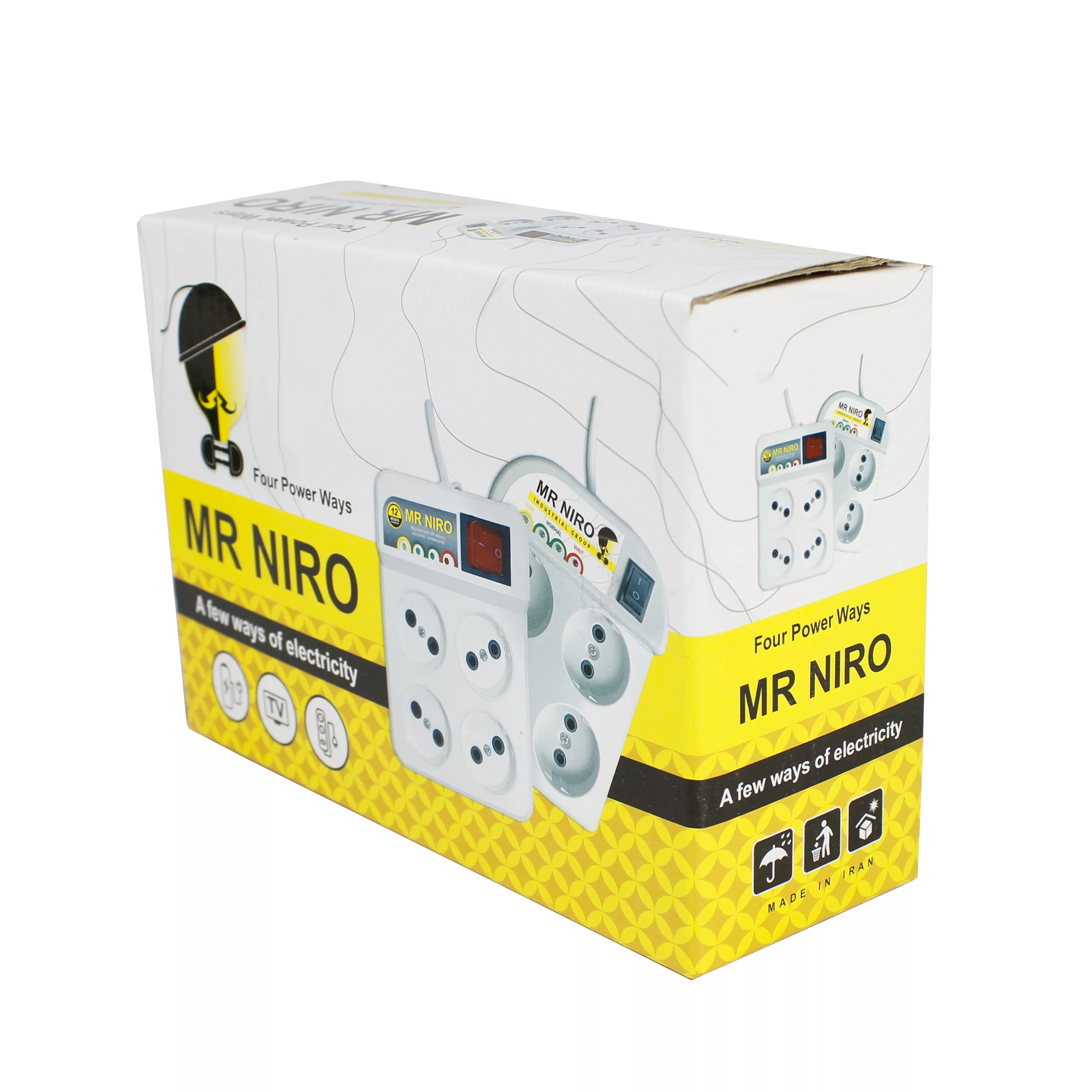 محافظ ولتاژ مستر نیرو مدل چهار خانه کد 046