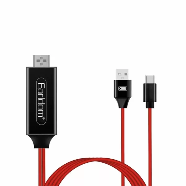 کابل تبدیل UCB-C به HDMI ارلدام مدل ET-W12 طول 2 متر