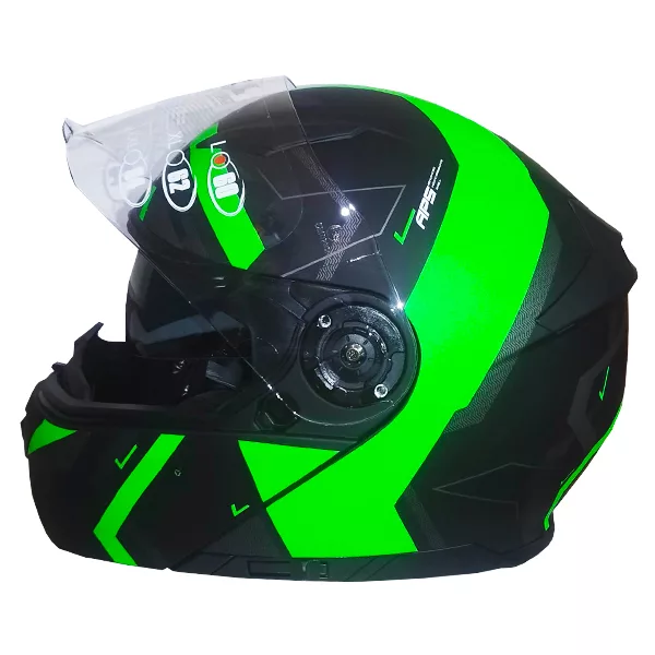 کلاه کاسکت راپیدو مدل فک متحرک عینک دار کد LIN_BR