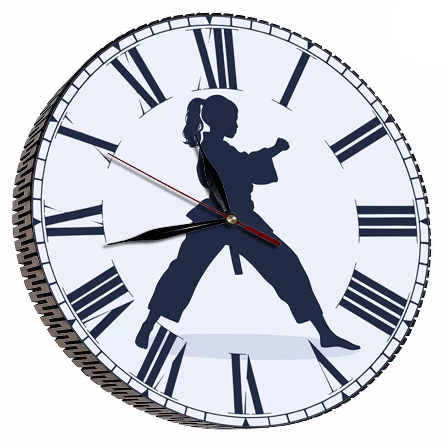 ساعت دیواری مدل دختر ورزشکار