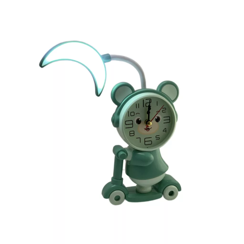 آباژور رومیزی کودک مدل خرس اسکوتر سوار