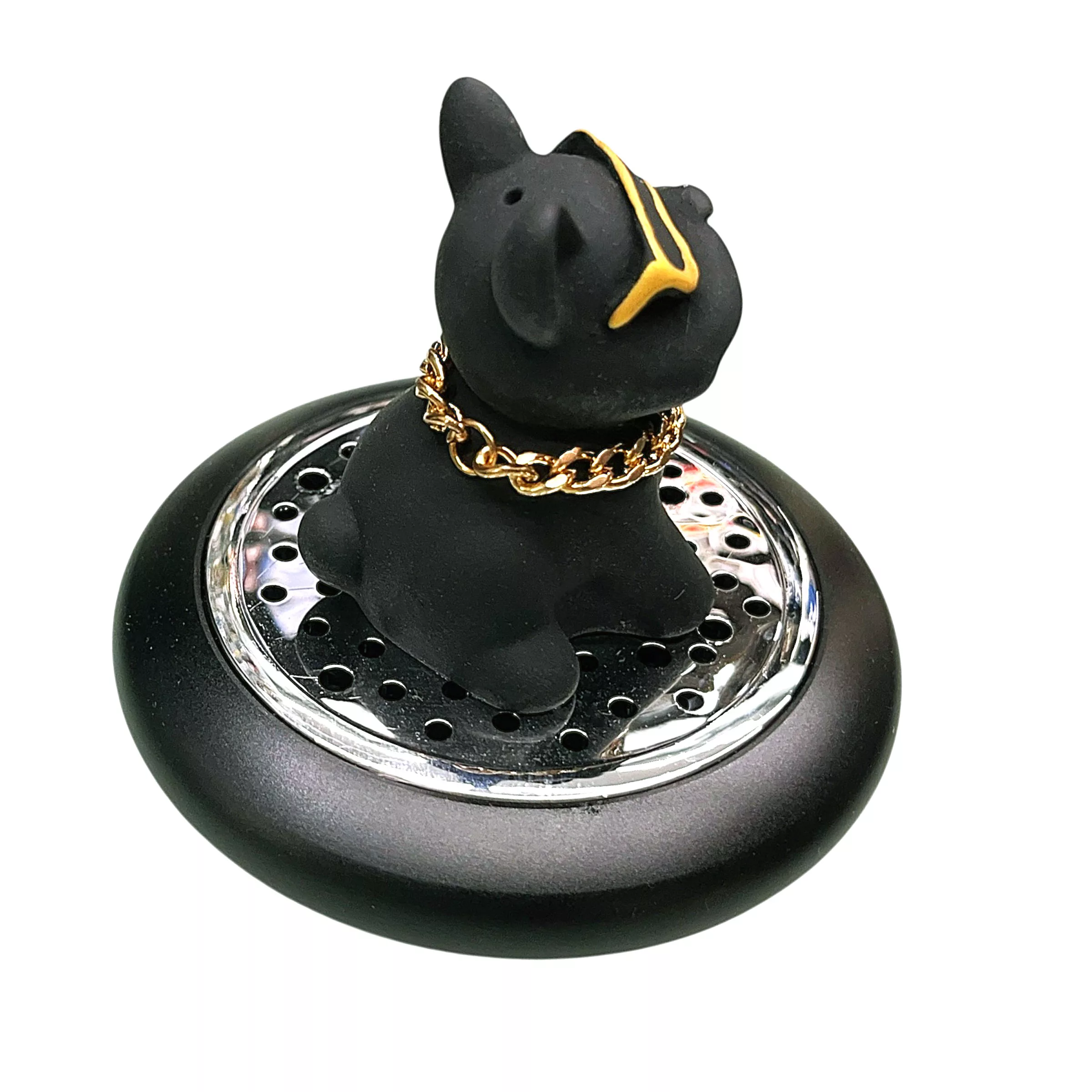 خوشبوکننده خودرو رو داشبوردی مدل سگ لاکچری کد BLK