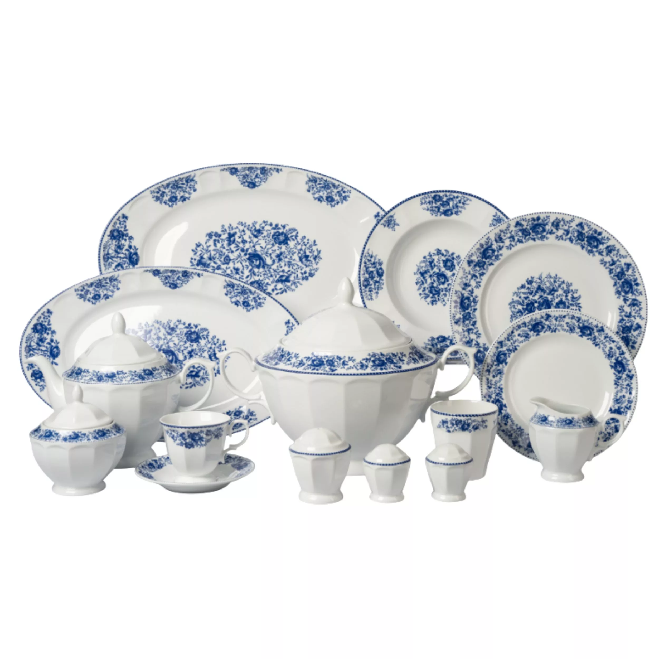 سرویس غذاخوری 103 پارچه 12 نفر چینی زرین ایران مدل نئوکلاسیک فلورنتیا درجه یک