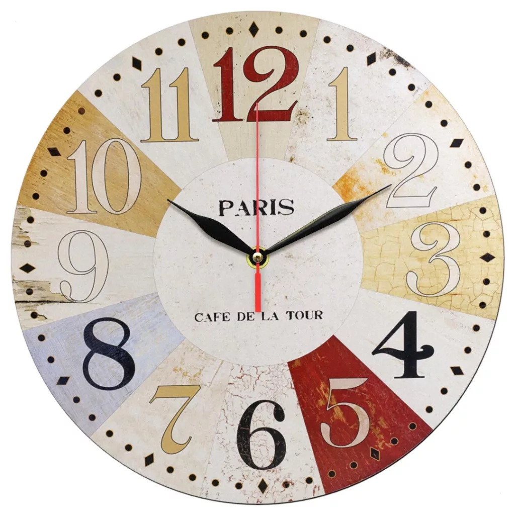 ساعت دیواری طرح رنگارنگ کد 1411