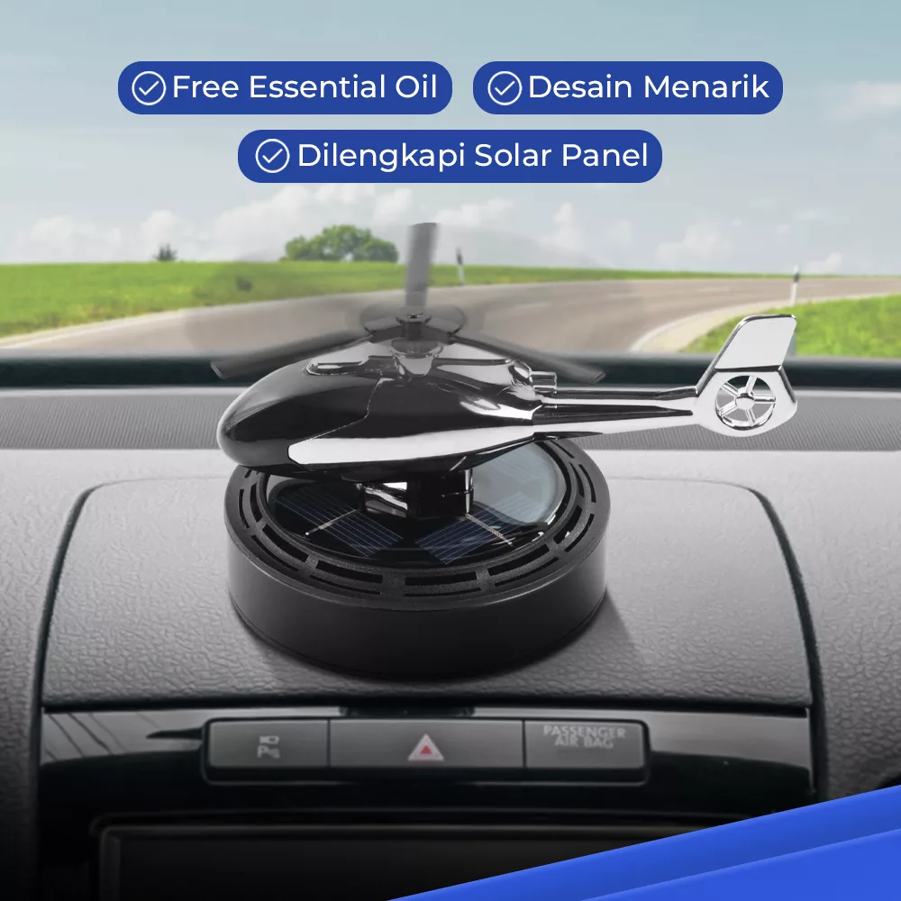 خوشبوکننده خودرو خورشیدی مدل هلیکوپتر پایه گرد