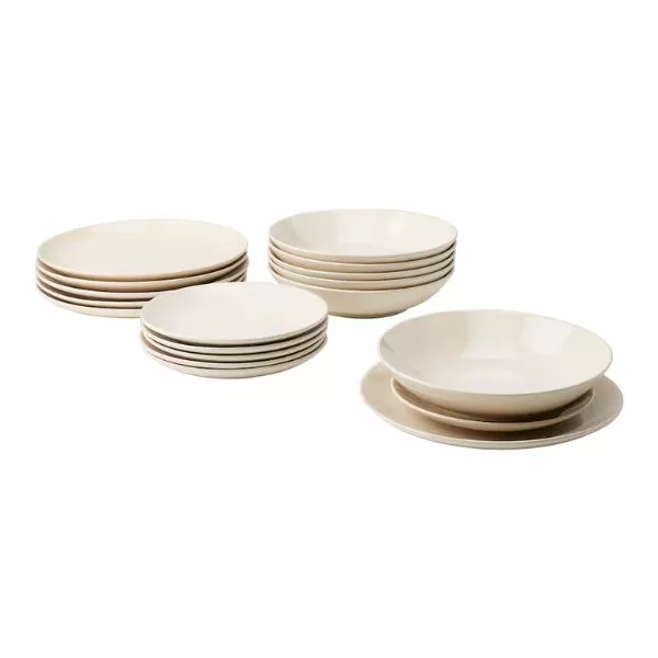 سرویس غذاخوری 18 پارچه ایکیا مدل FARGKLAR