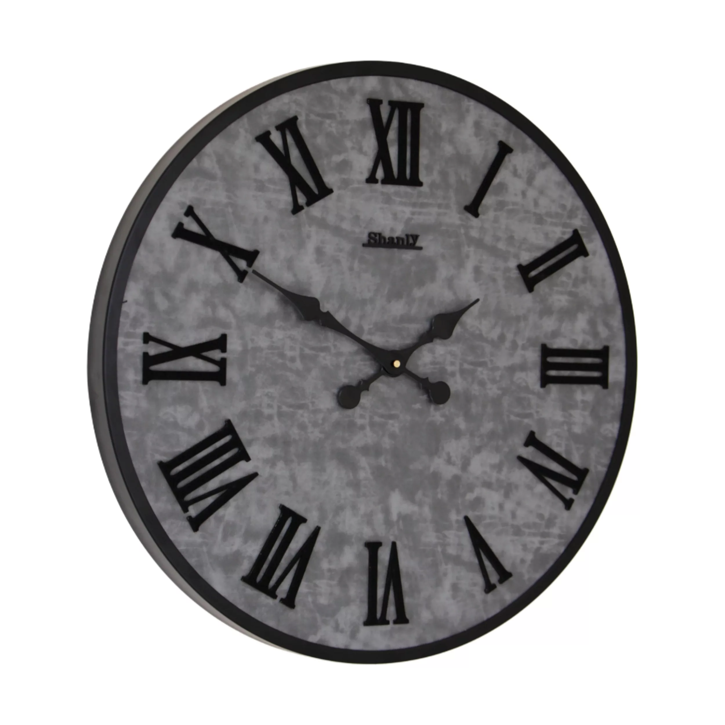 ساعت دیواری کوارتز سانلی طرح فلزی چرمی کد ۹۸۹۸