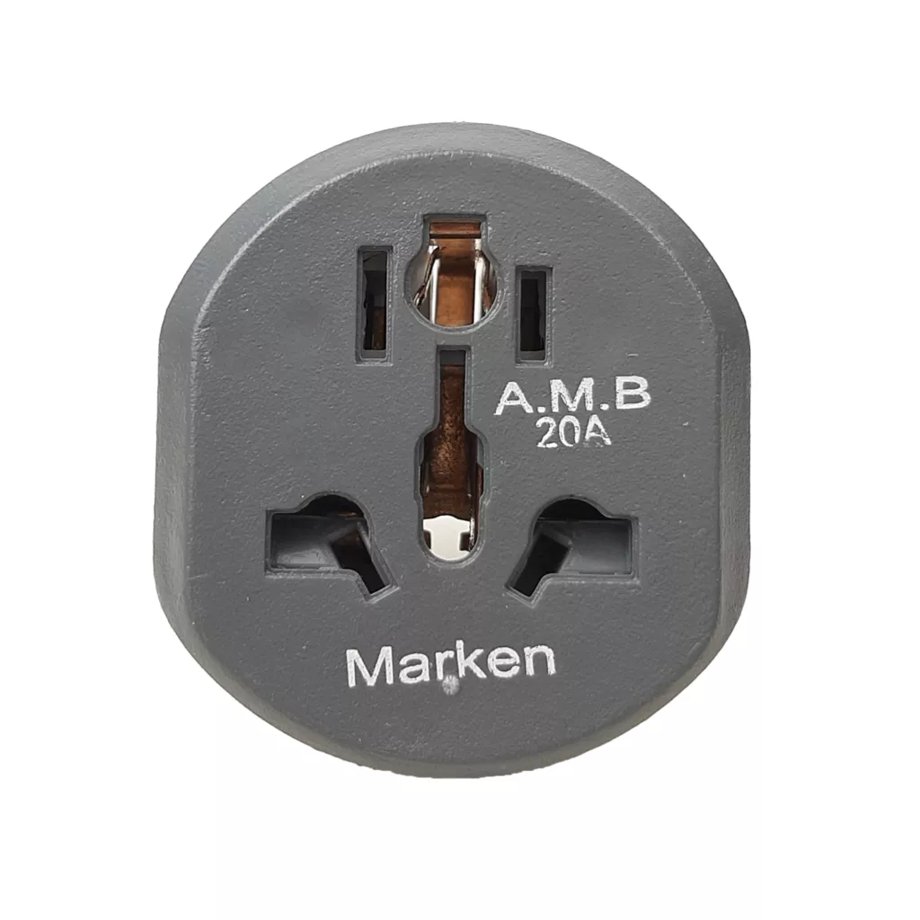 دو شاخه تبدیل برق 3 به 2 مارکن مدل هیرو پاور کد 20A مجموعه 20 عددی