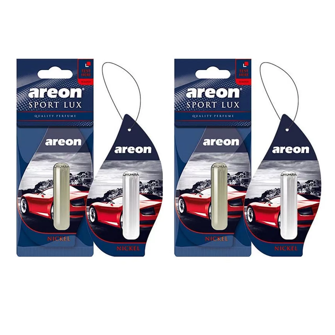 خوشبو کننده ماشین آرئون مدل Lux Liquid Nickel - بسته 2 عددی