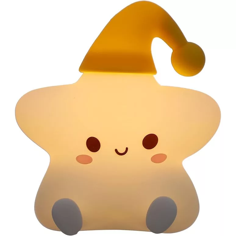 چراغ خواب اتاق کودک طرح ستاره کلاه دار