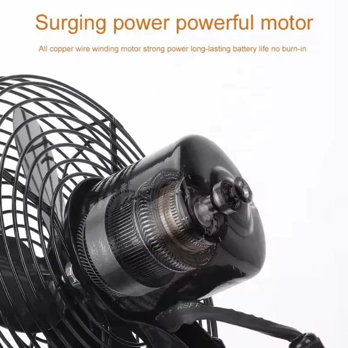 پنکه شارژي  مدل پره فلزی ظرفیت 3000 میلی آمپر