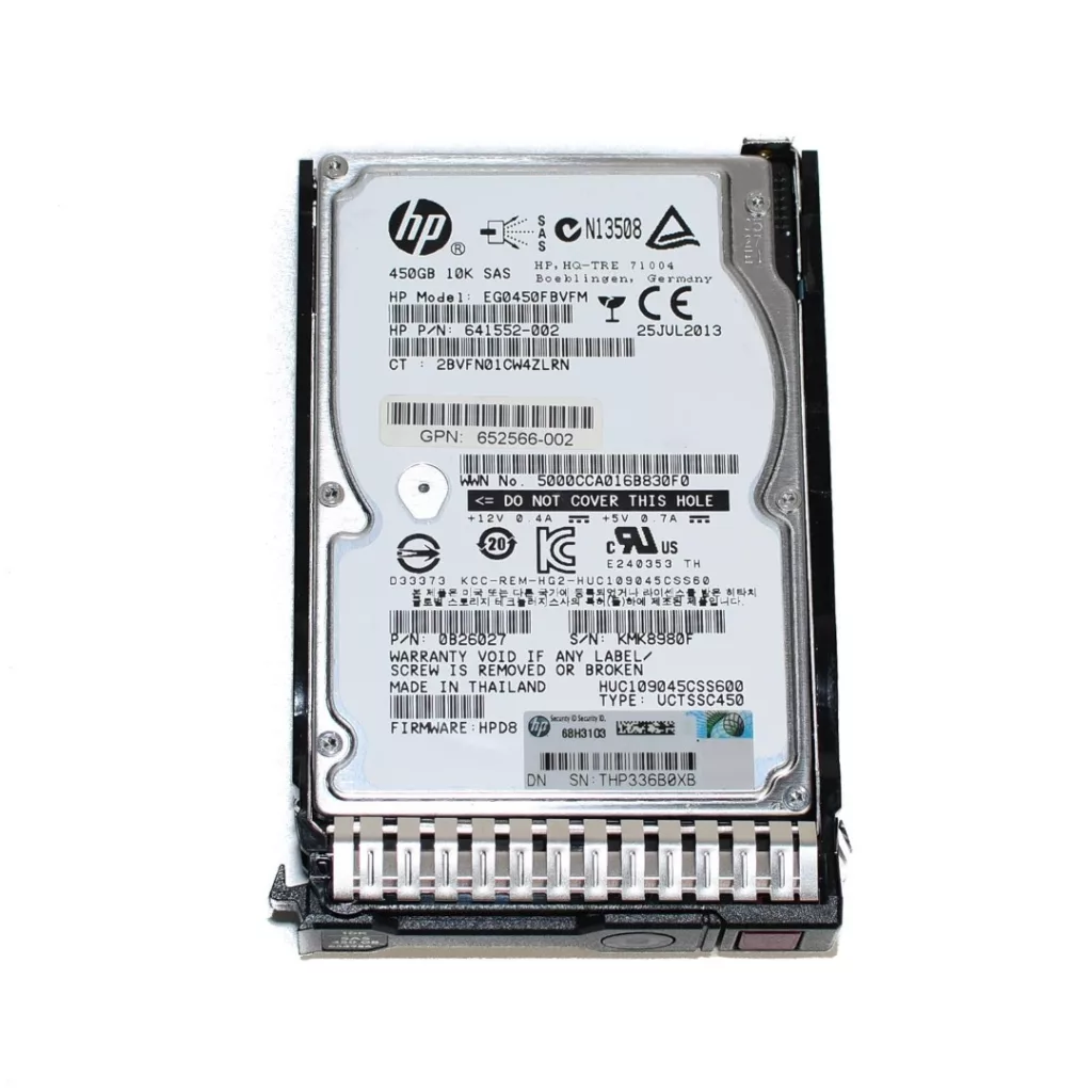هارد دیسک اینترنال اچ پی مدل 1.2TB SAS 12G 10K AFF SC ظرفیت 1.2 ترابایت