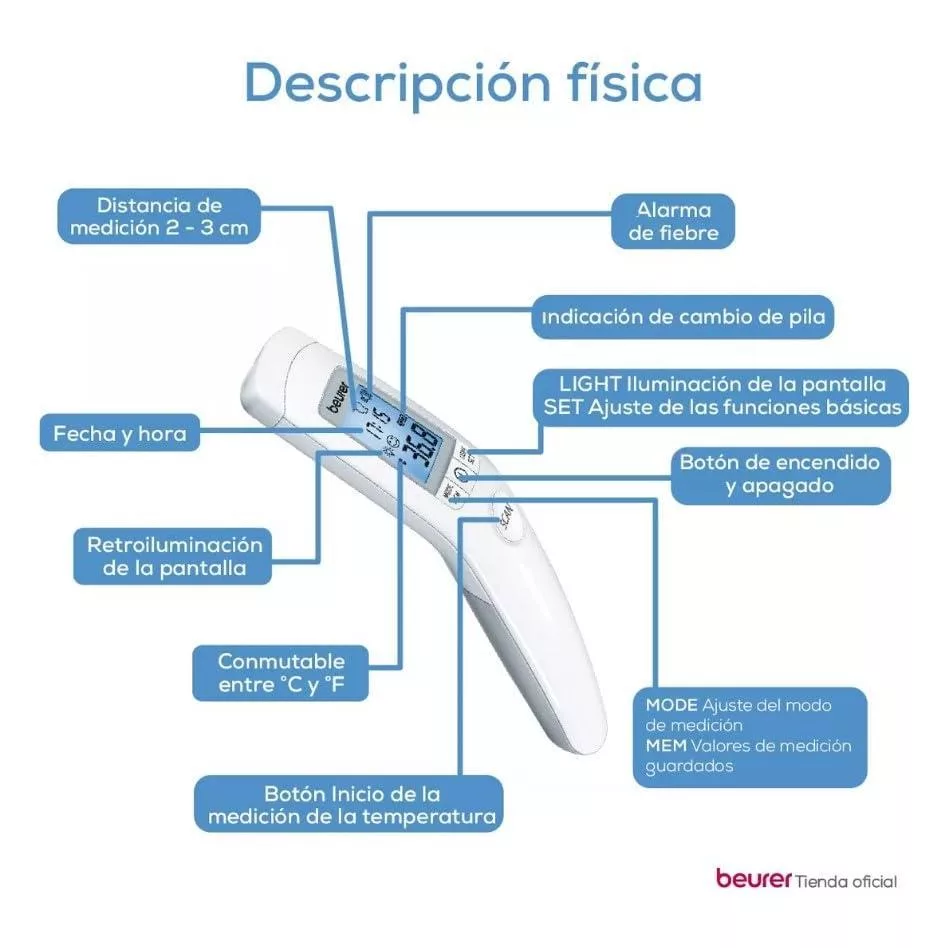 تب سنج دیجیتال بیورر مدل FT90