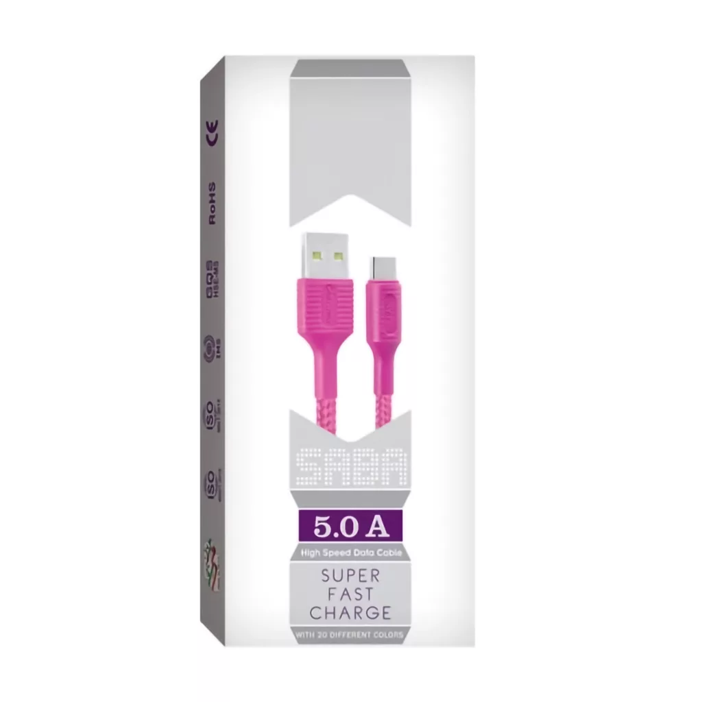 کابل تبدیل USB به USB-C شی کاریزما مدل SABA طول 1.2 متر