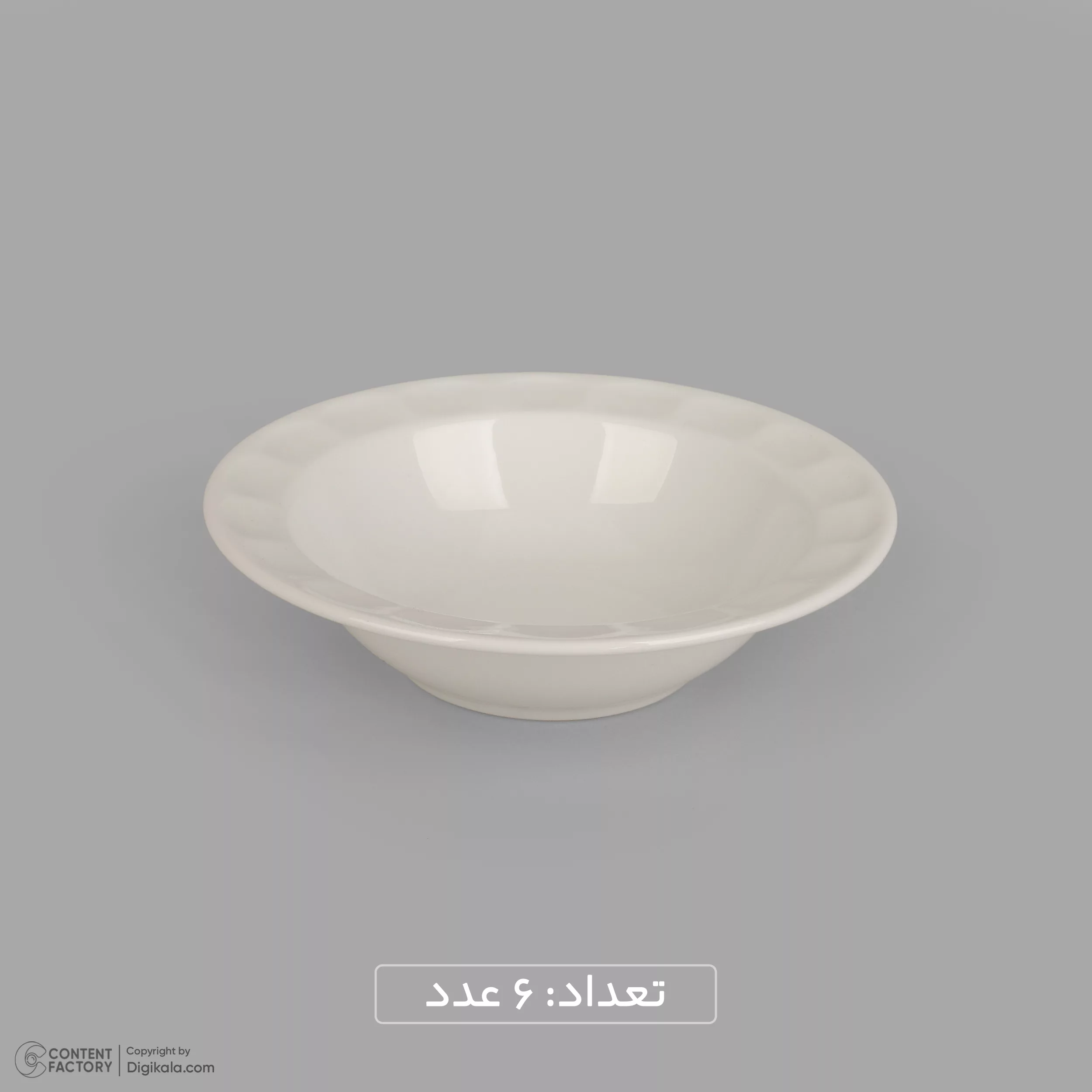 سرویس غذاخوری 29 پارچه 6 نفر چینی زرین ایران مدل نئوکلاسیک سفید درجه 3