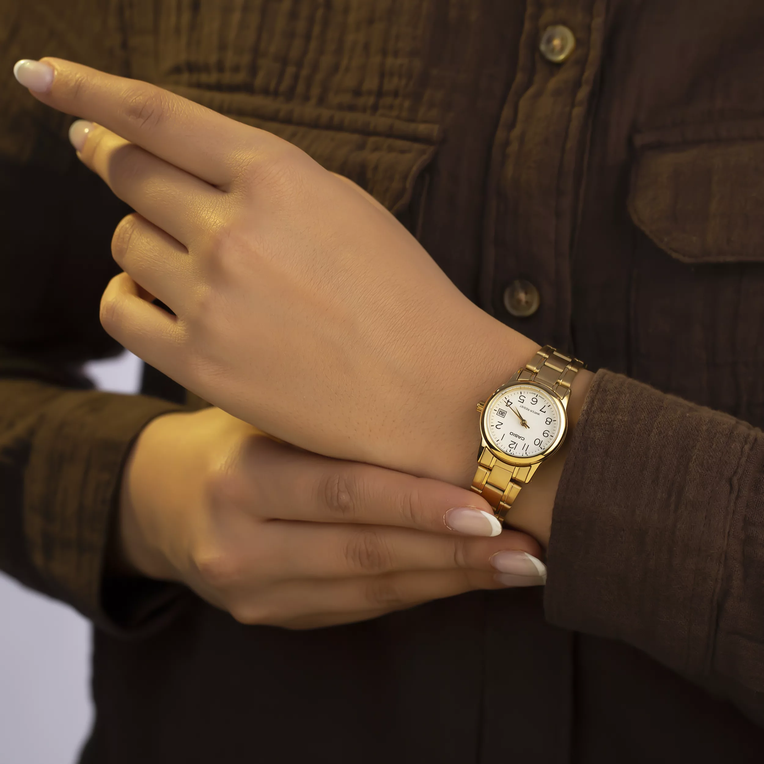 ساعت مچی عقربه ای زنانه کاسیو مدل LTP-V002G-7B2UDF