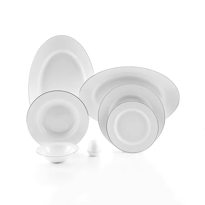 سرویس غذاخوری 102 پارچه چینی زرین ایران سری ایتالیا اف مدل سمن درجه یک