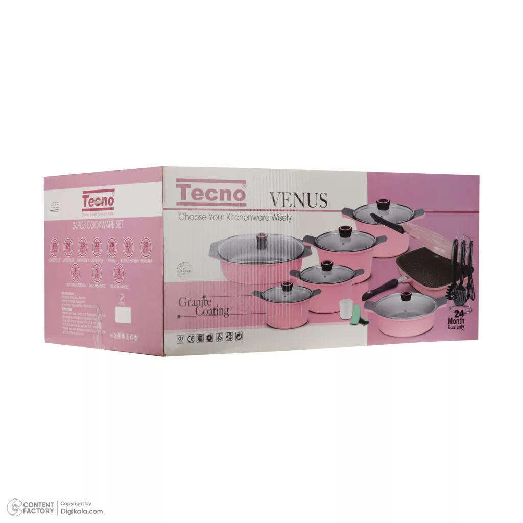 سرویس پخت و پز 24 پارچه تکنو مدل ونوس