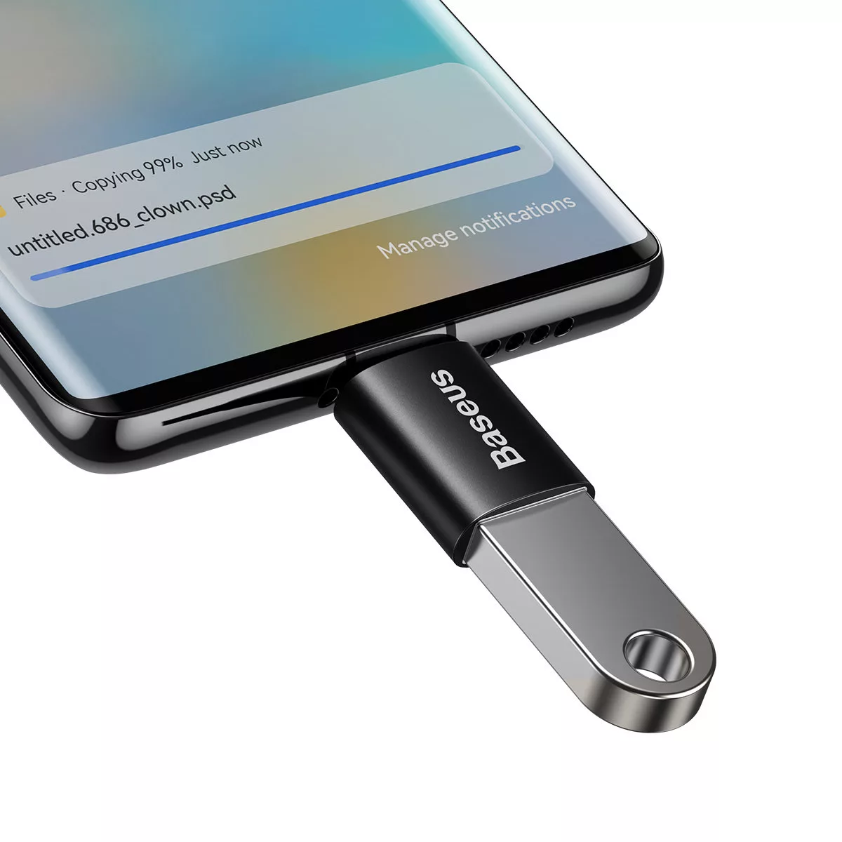 مبدل USB-C به USB3.1 باسئوس مدل Ingenuity Series Mini OTG Adaptor ZJJQ000001