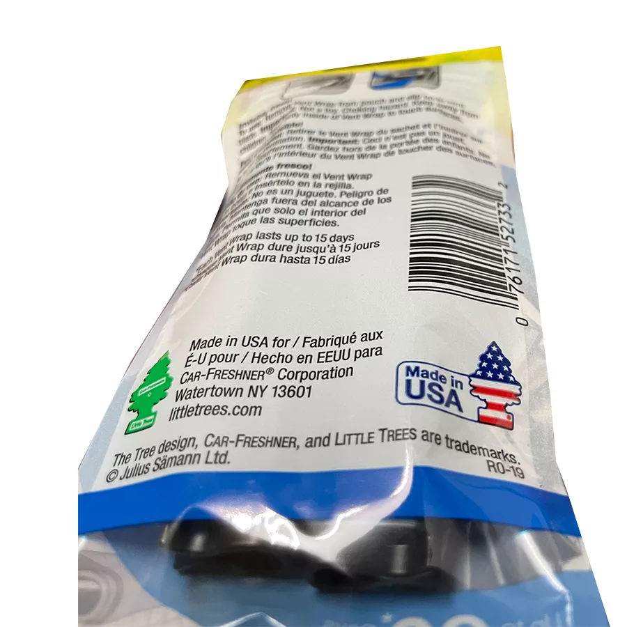 خوشبوکننده خودرو لیتل تریس مدل Vent Wrap کد New Car Scent مجموعه 4 عددی