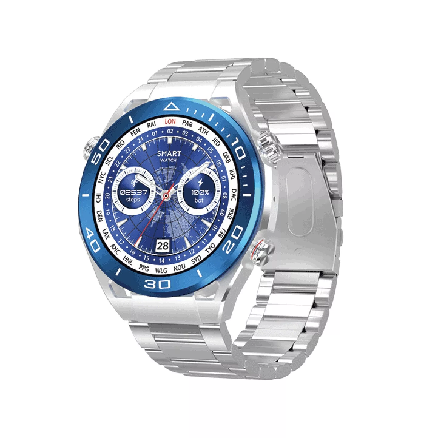 ساعت مچی هوشمند 1.45 اینچ لومینکس مدل SK4 با بند سیلیکونی و فلزی ساعت مچی هوشمند 1.45 اینچ لومینکس مدل SK4 با بند سیلیکونی و فلزی