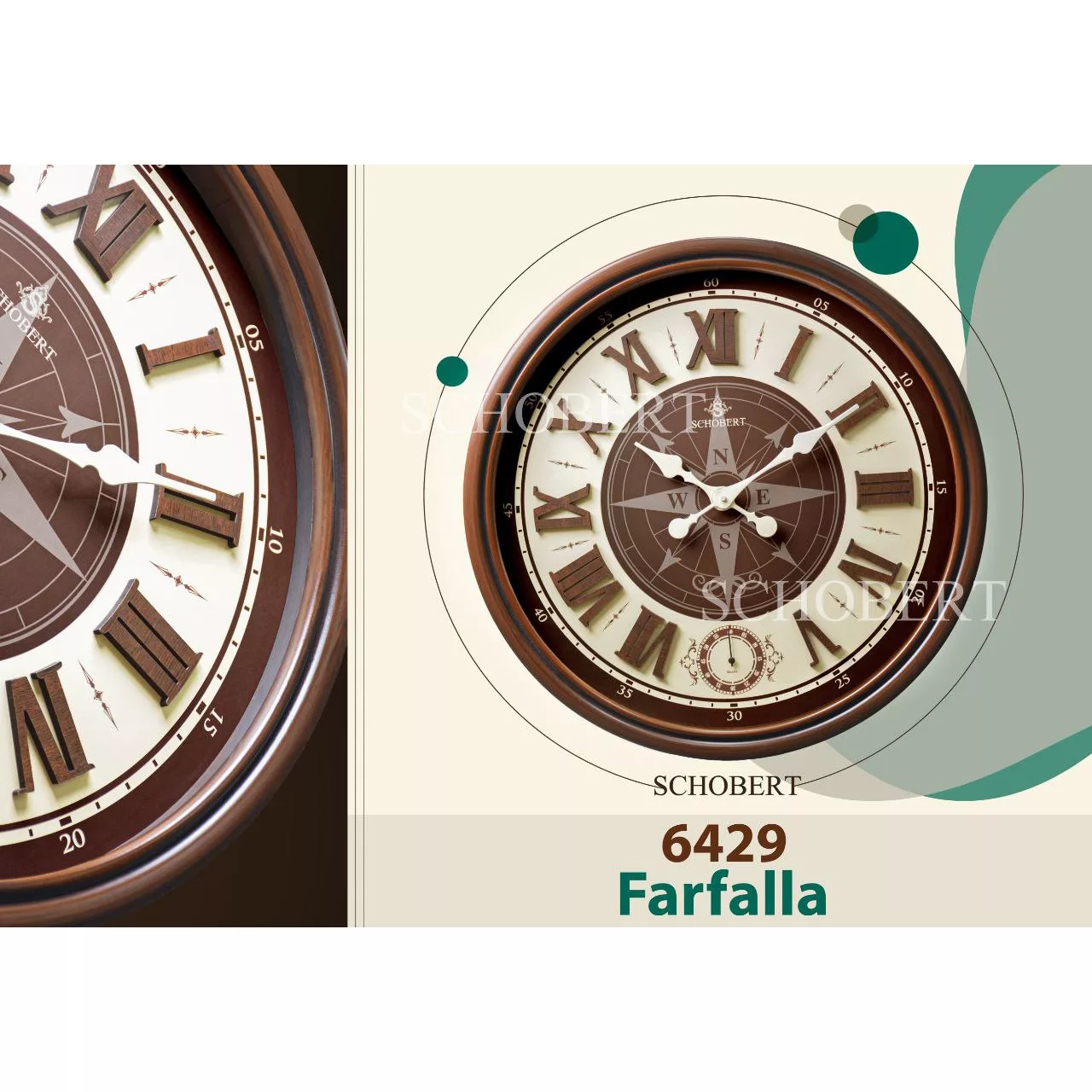 ساعت دیواری شوبرت مدل 6429