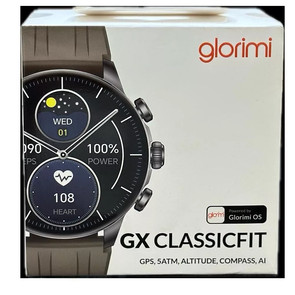 ساعت هوشمند 44 میلی متری گلوریمی مدل EMD GX CLASSIC FIT با بند سیلیکونی