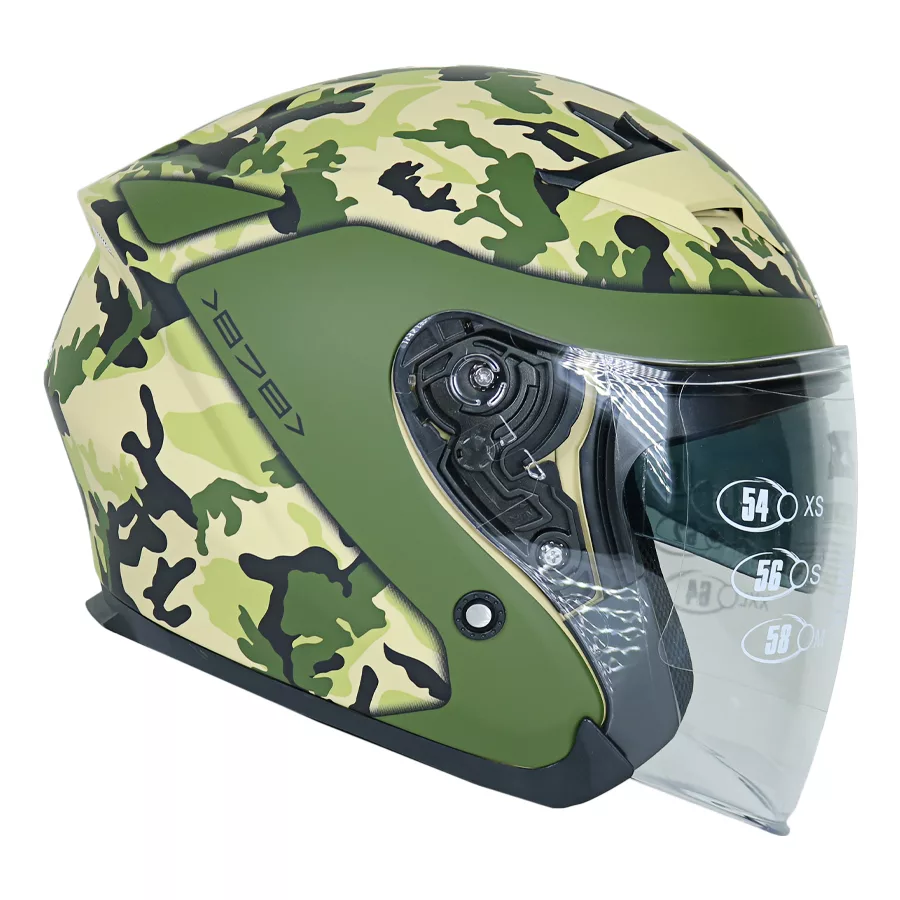 کلاه کاسکت بدون فک راپیدو طرح چریکی 878