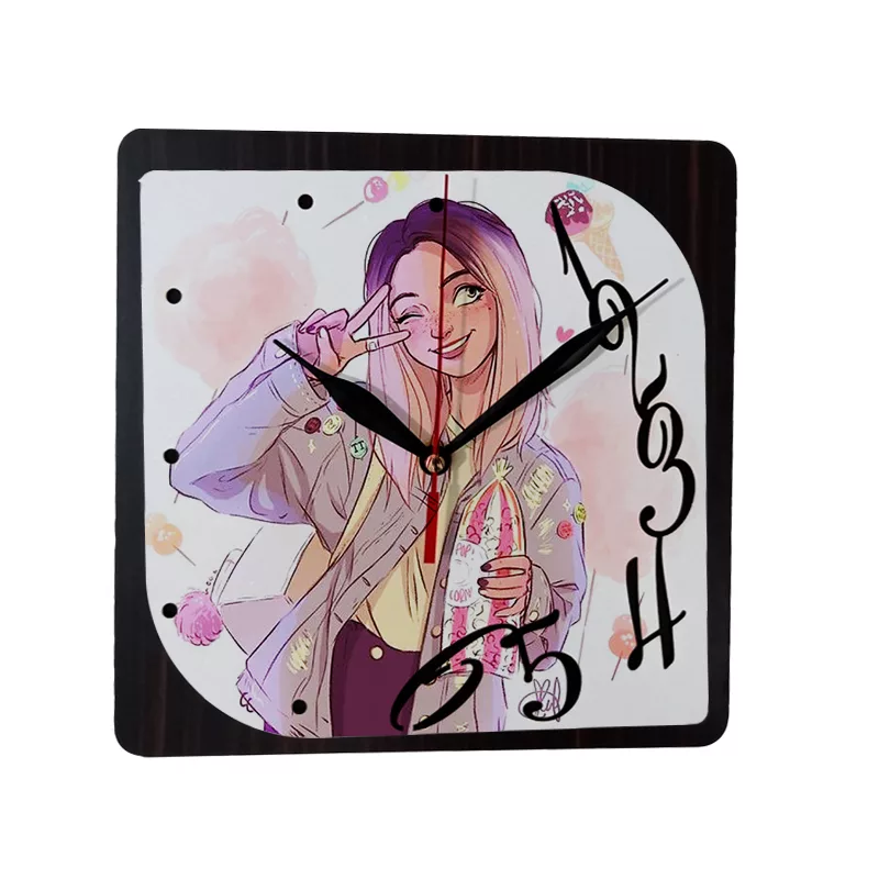 ساعت دیواری طرح دختر رویایی کد tf2