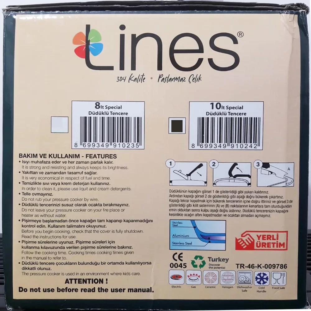 زودپز لاینز مدل Special گنجایش 10 لیتر