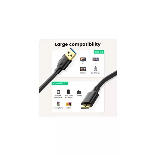 کابل تبدیل Micro USB 3.0 یوگرین مدل US130-10841 طول 1 متر