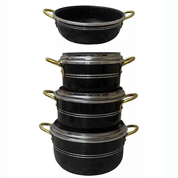 سرویس قابلمه و تابه گرانیتی 7 پارچه یاراشیق مدل کودک 097