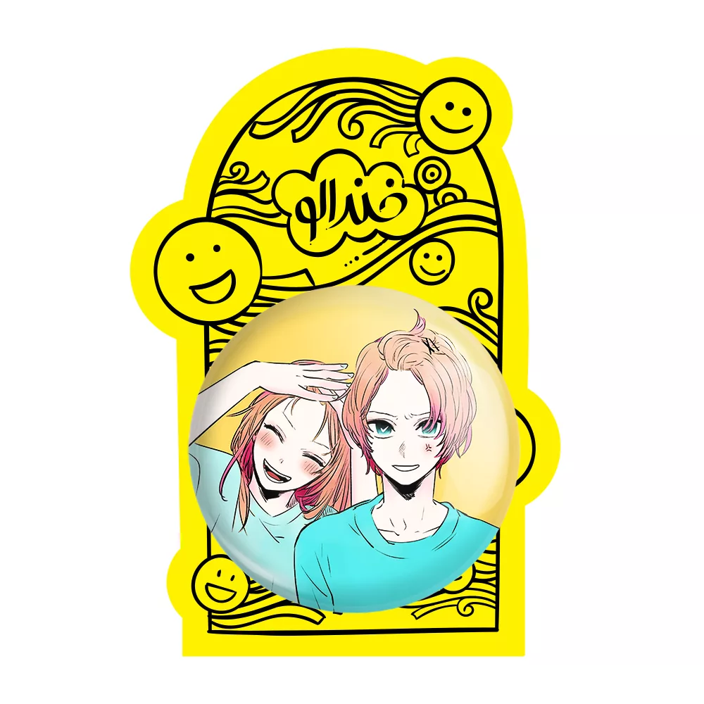 آینه جیبی خندالو مدل روبی و هوشینو انیمه اوشی نو کو ستاره من Oshi No Ko کد 27475