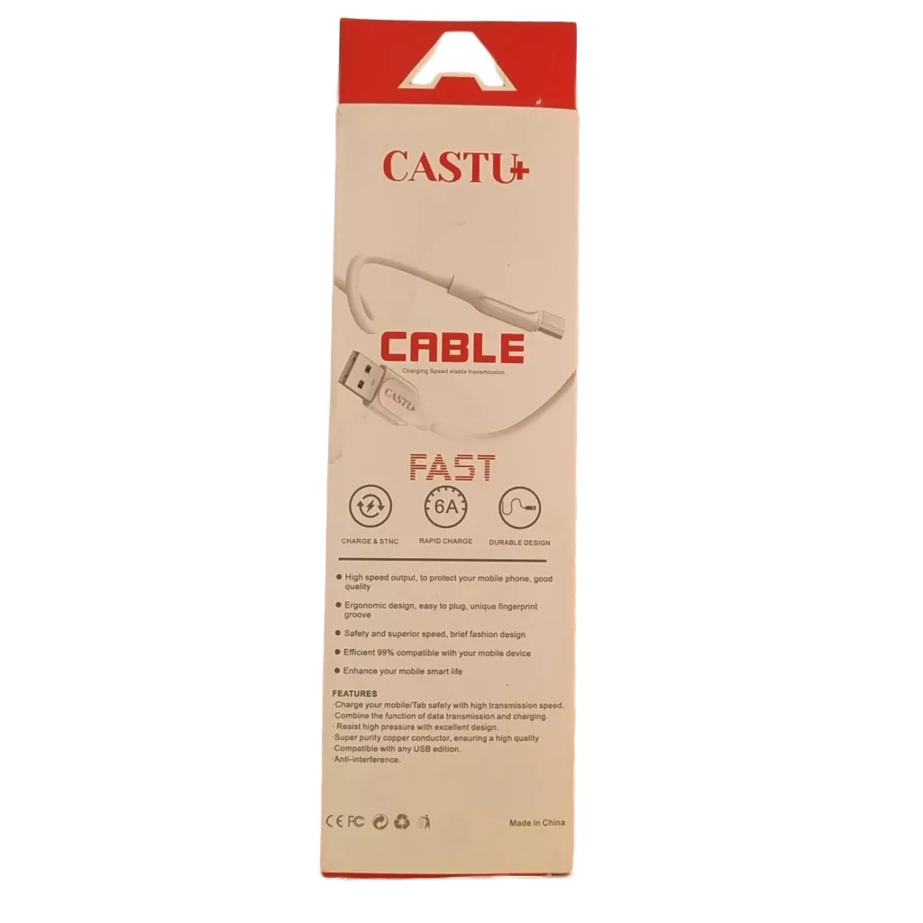 کابل تبدیل USB به MicroUsb کاستو پلاس مدل CK-311 طول 1متر