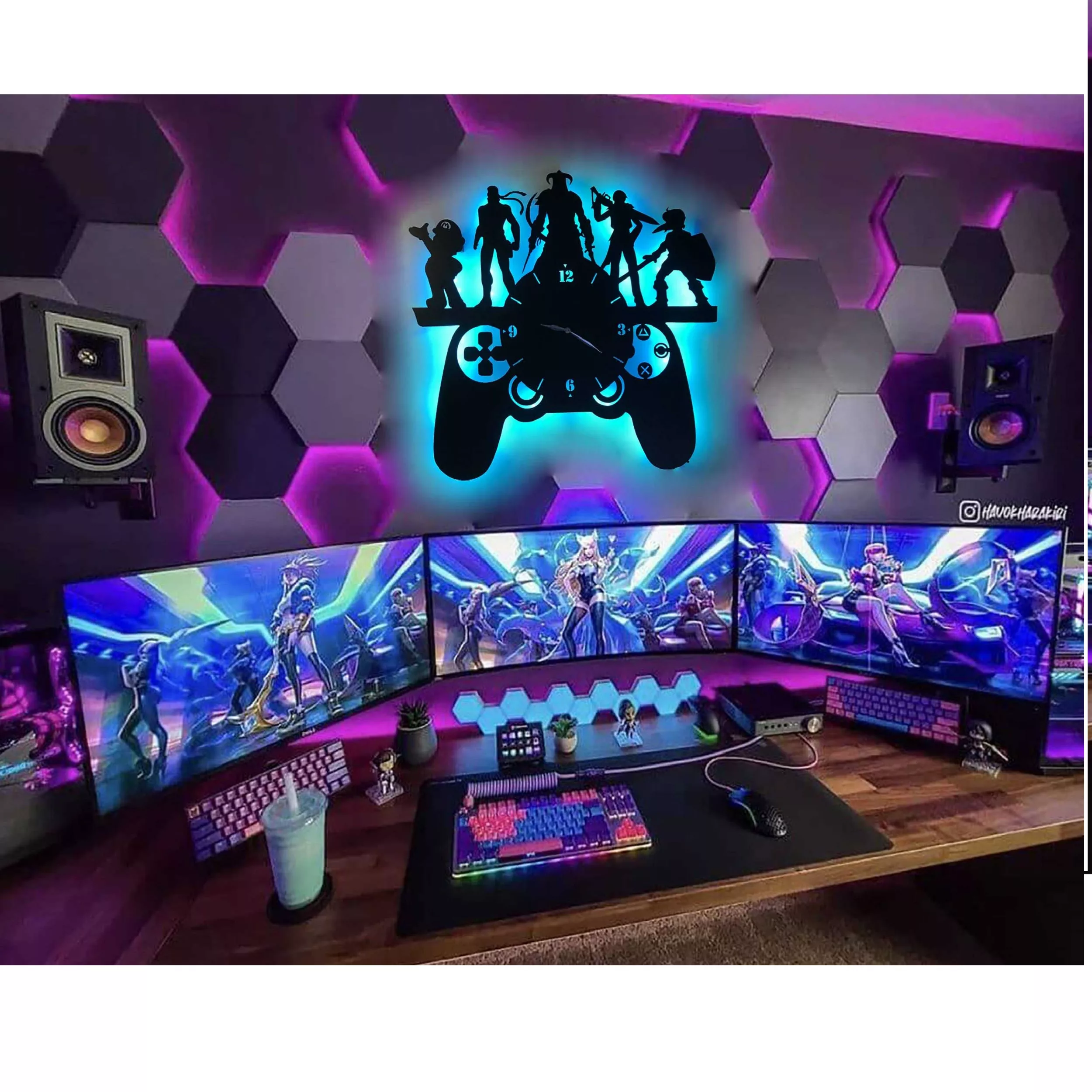 ساعت دیواری مدل گیمینگ