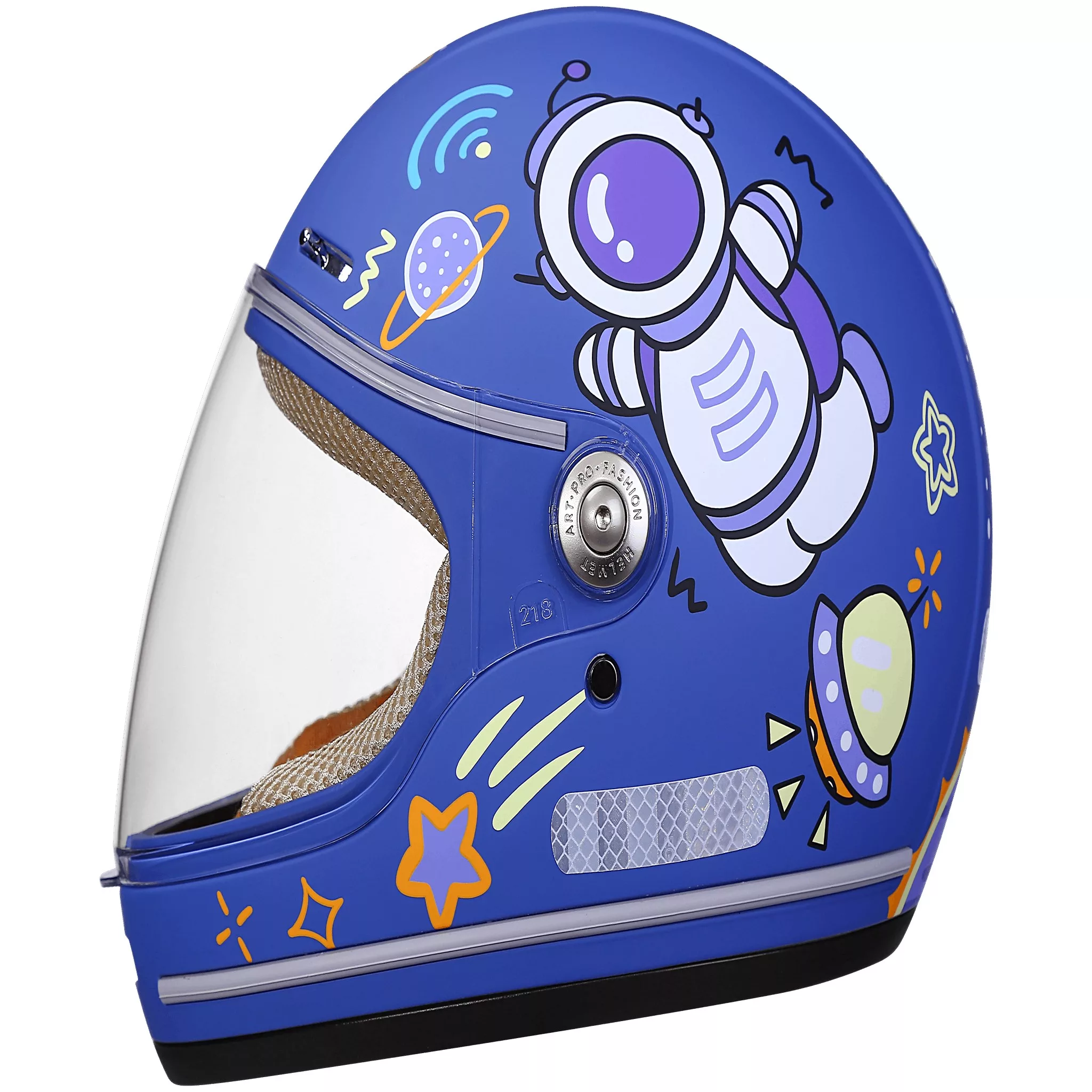 کلاه کاسکت فک دار بچه گانه مدل 128A