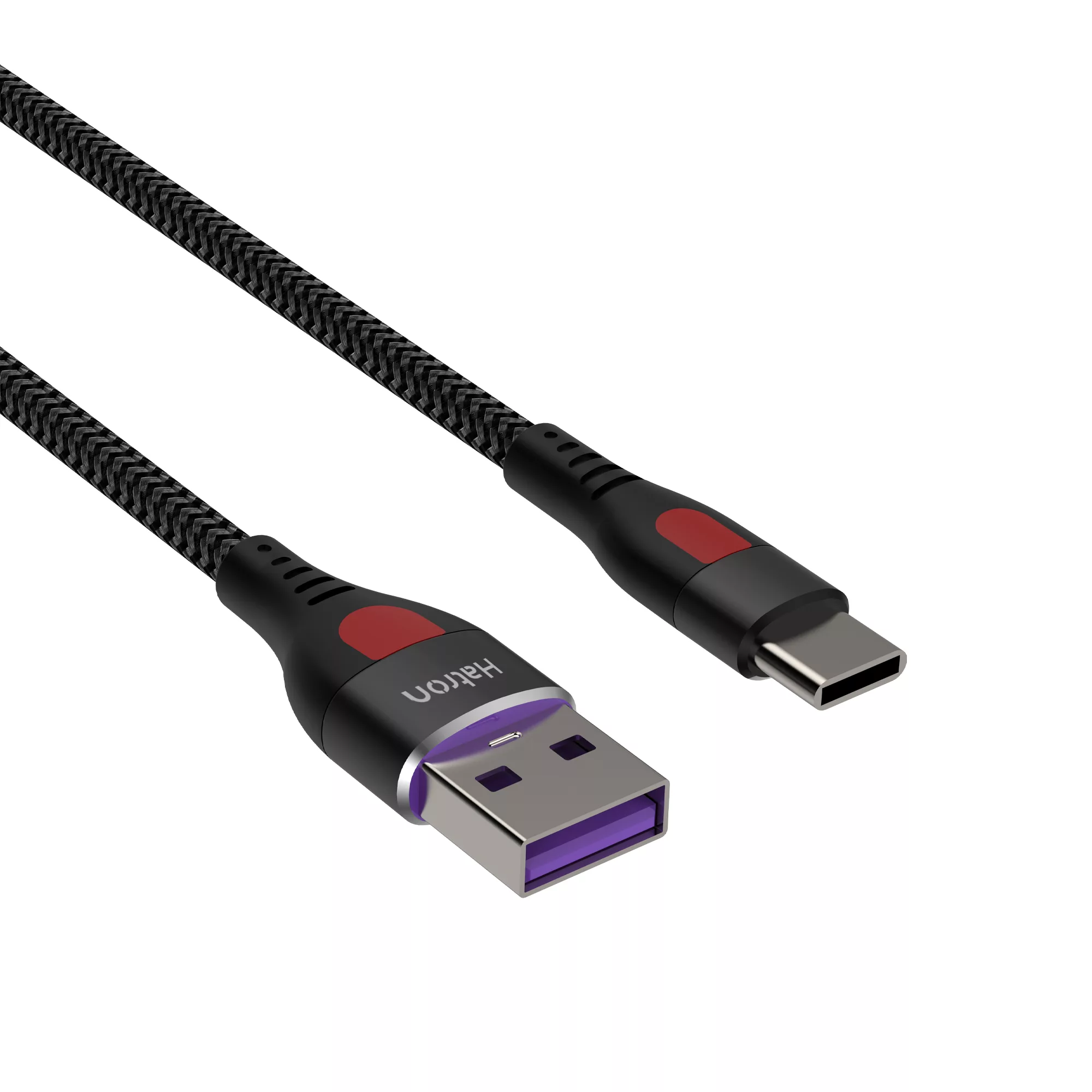 کابل USB به USB-C هترون مدل HC303HB طول 1 متر