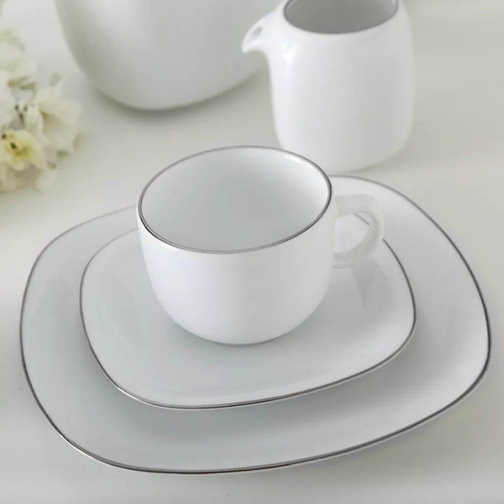 سرویس غذاخوری 98 پارچه چینی زرین ایران سری کواترو مدل سمن درجه یک