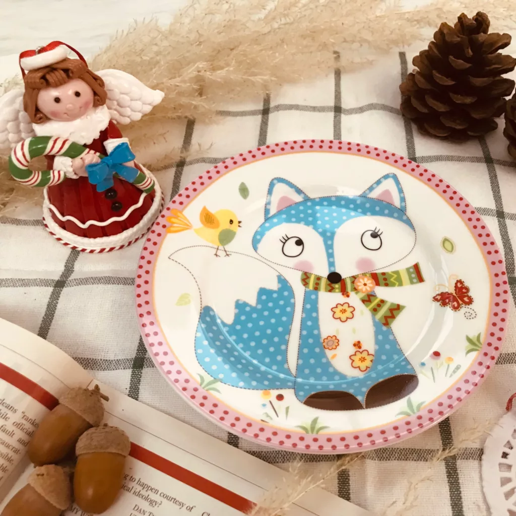 سرویس غذاخوری سه تکه کودک طرح روباه کد 5385