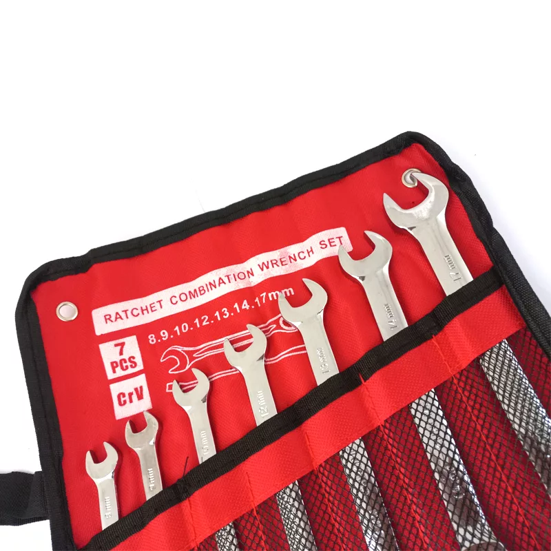 آچار یکسر تخت یکسر جغجغه ای مدل SET_7 مجموعه 7 عددی